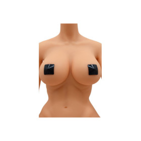 Nipple Métal noir Cache tétons carré 